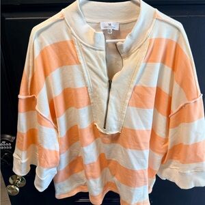 Urban Daizy Cream and Tan Pullover